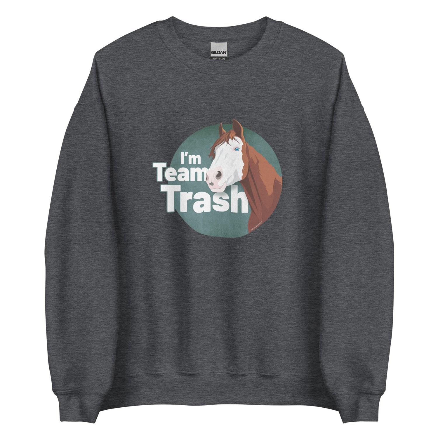 Team Trash Sweatshirt by Lady Malin - Dark Heather