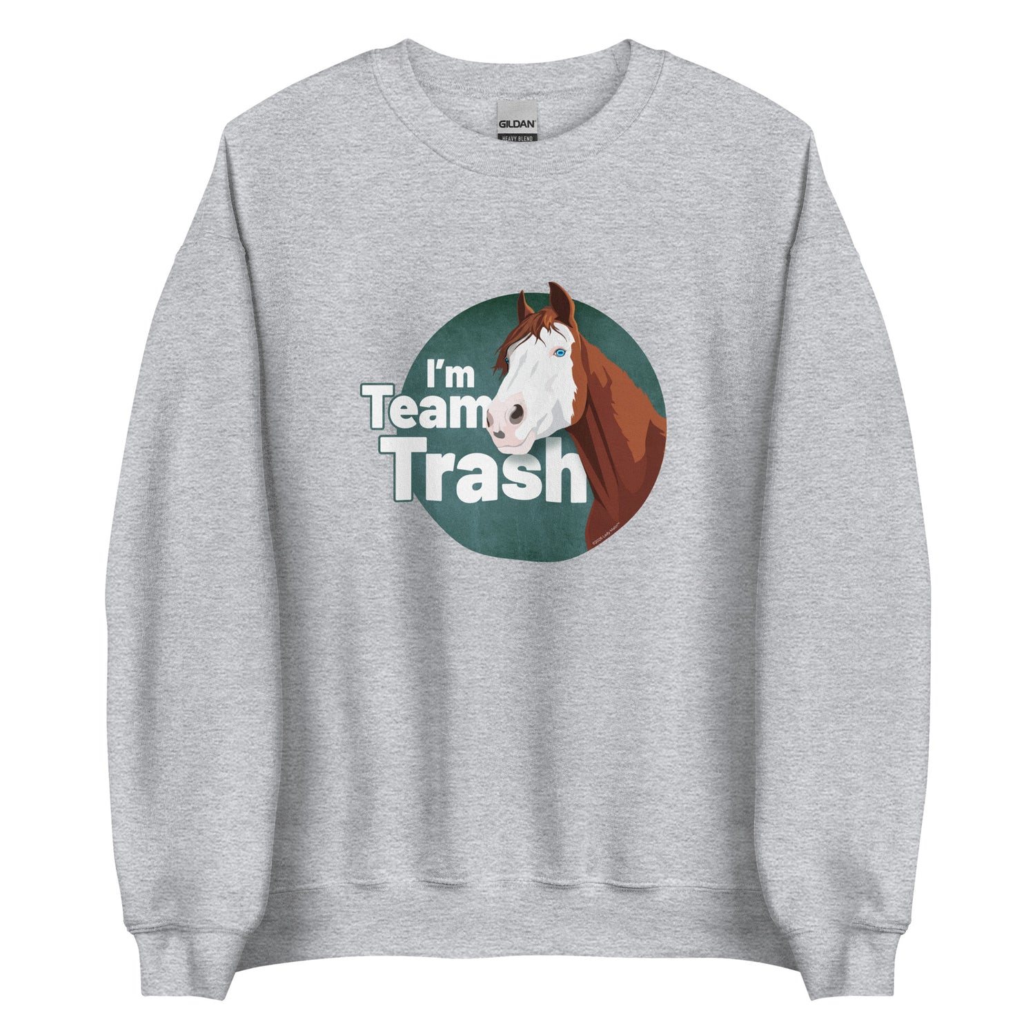 Team Trash Sweatshirt by Lady Malin - Sport Grey