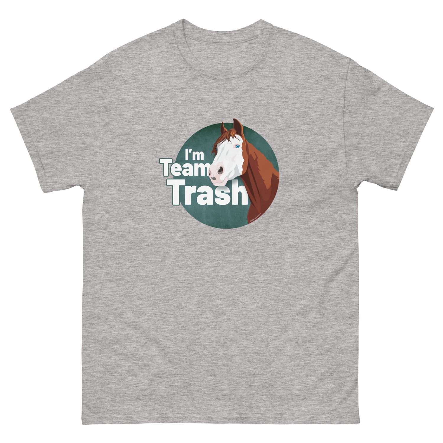 Team Trash T-Shirt by Lady Malin - Sport Grey