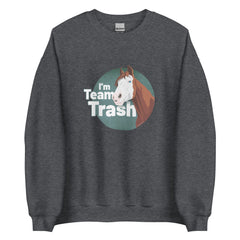 Team Trash Sweatshirt by Lady Malin - Dark Heather