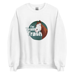 Team Trash Sweatshirt by Lady Malin - White